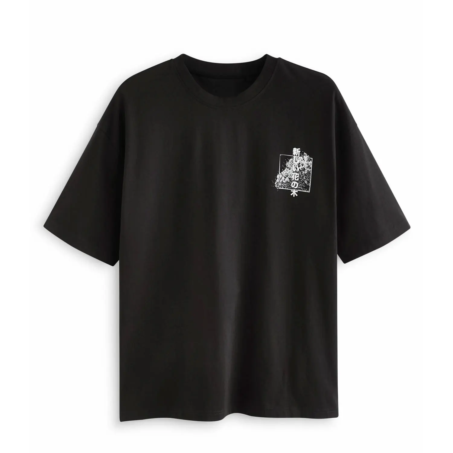 Relaxed Fit Japanese Back Print Graphic T-Shirt - 100% Cotton, Larger Print Graphic Tee Wholesale Price