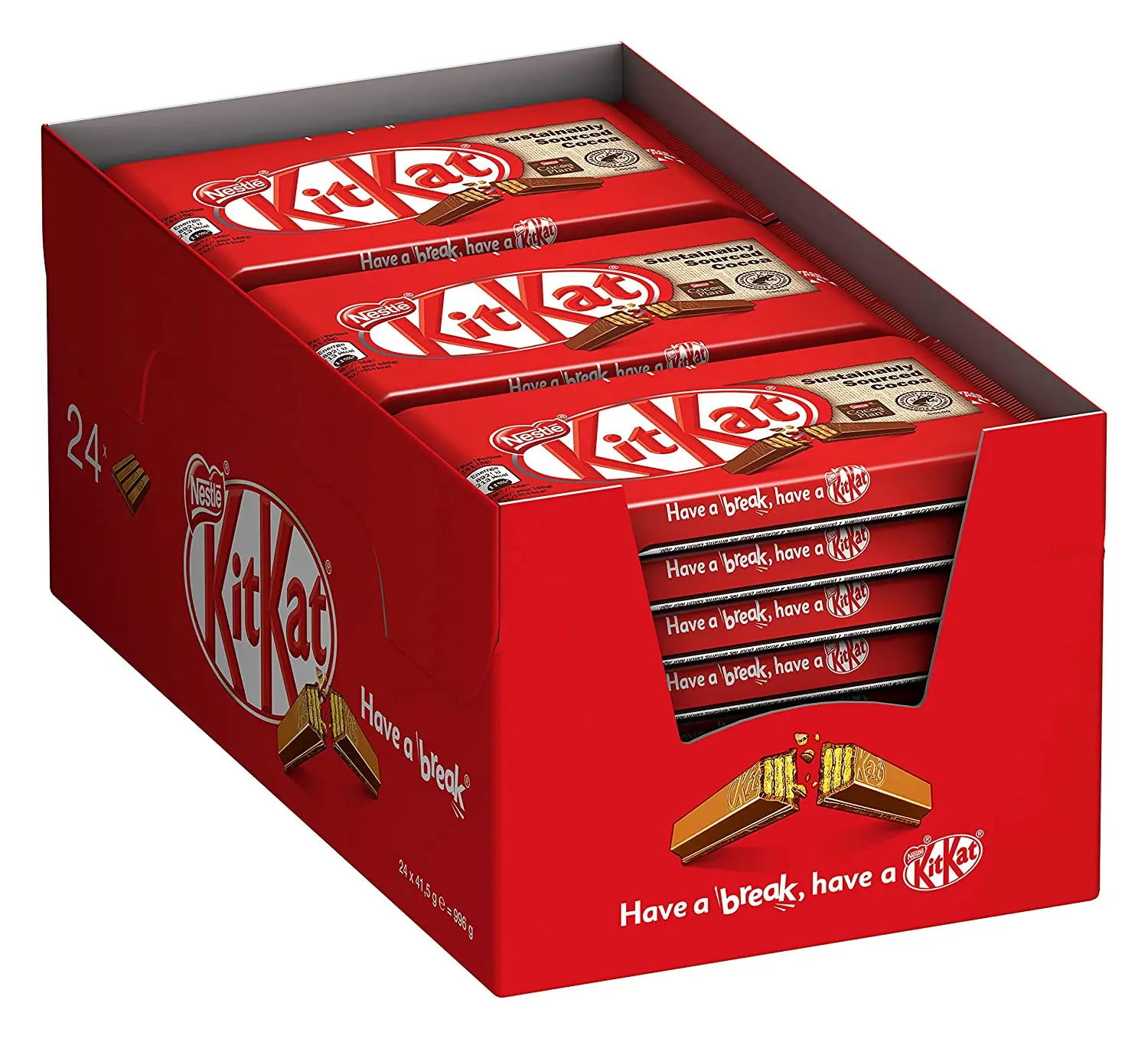 New Stock KitKat Milk Chocolate Nestlee High Quality Sweet Cream Hazelnut Flavor Solid Candy Bar with Biscuit Creamy Delicious