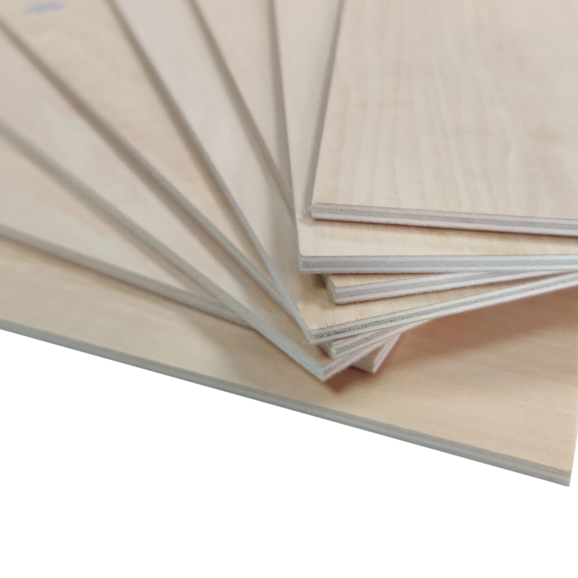 1/8 3mm 4mm thin basswood plywood AA grade plywood sheets for craft