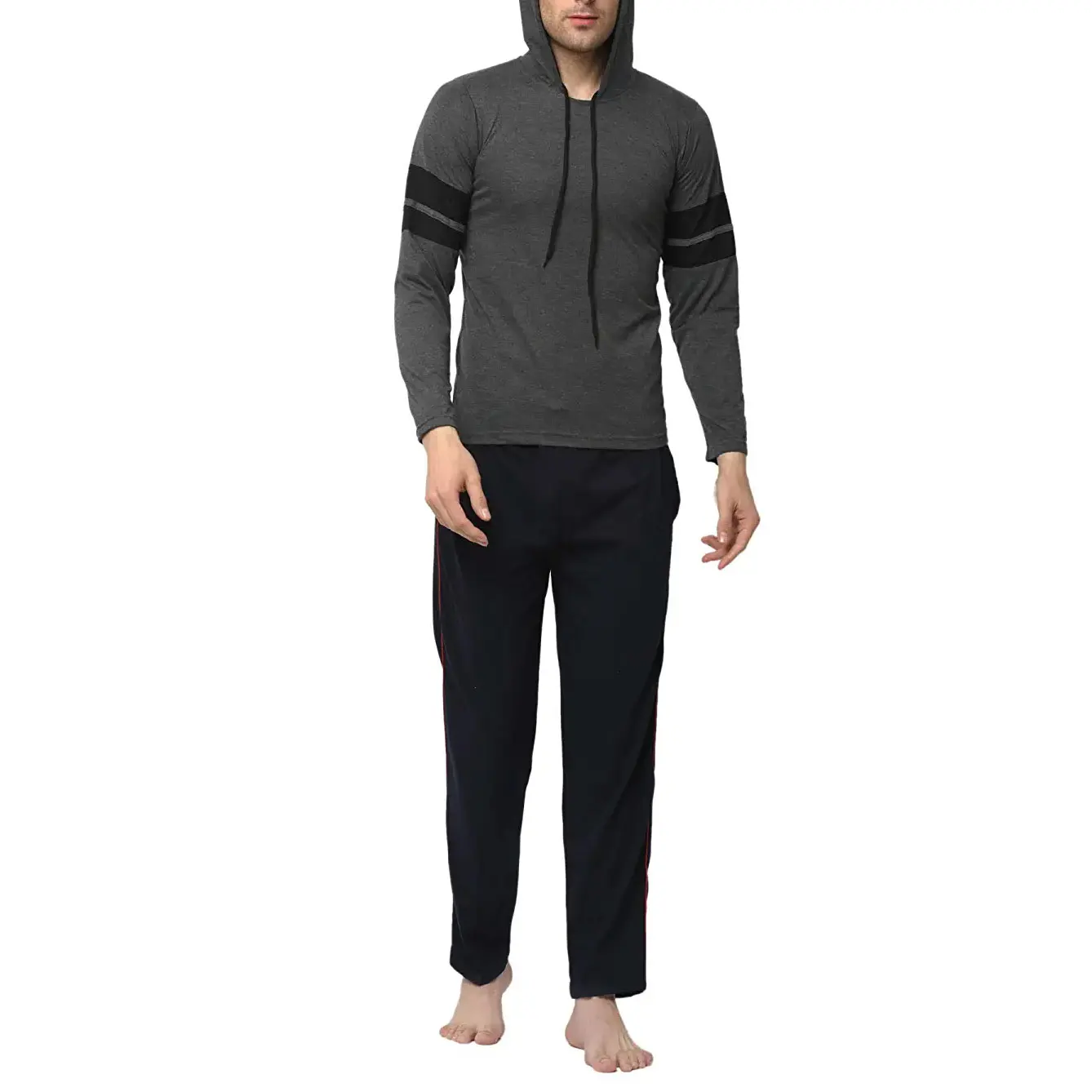 Two Piece Low Price Running Cotton Fleece Lightweight Tracksuit Cheap Warm Winter Sweat Suit Set With Logo