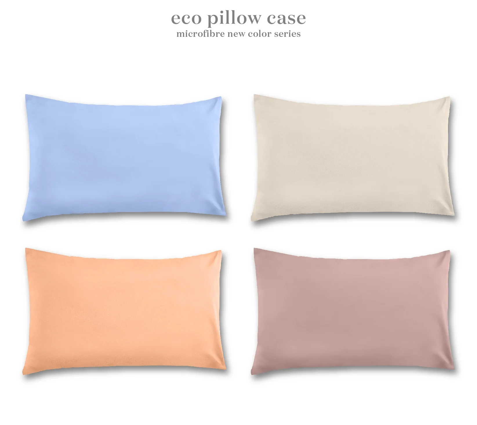 Highly Sought OEM Plain Color Design Pillowcase Made From Top Quality Microfiber For Home Hotel And Home Stay Use