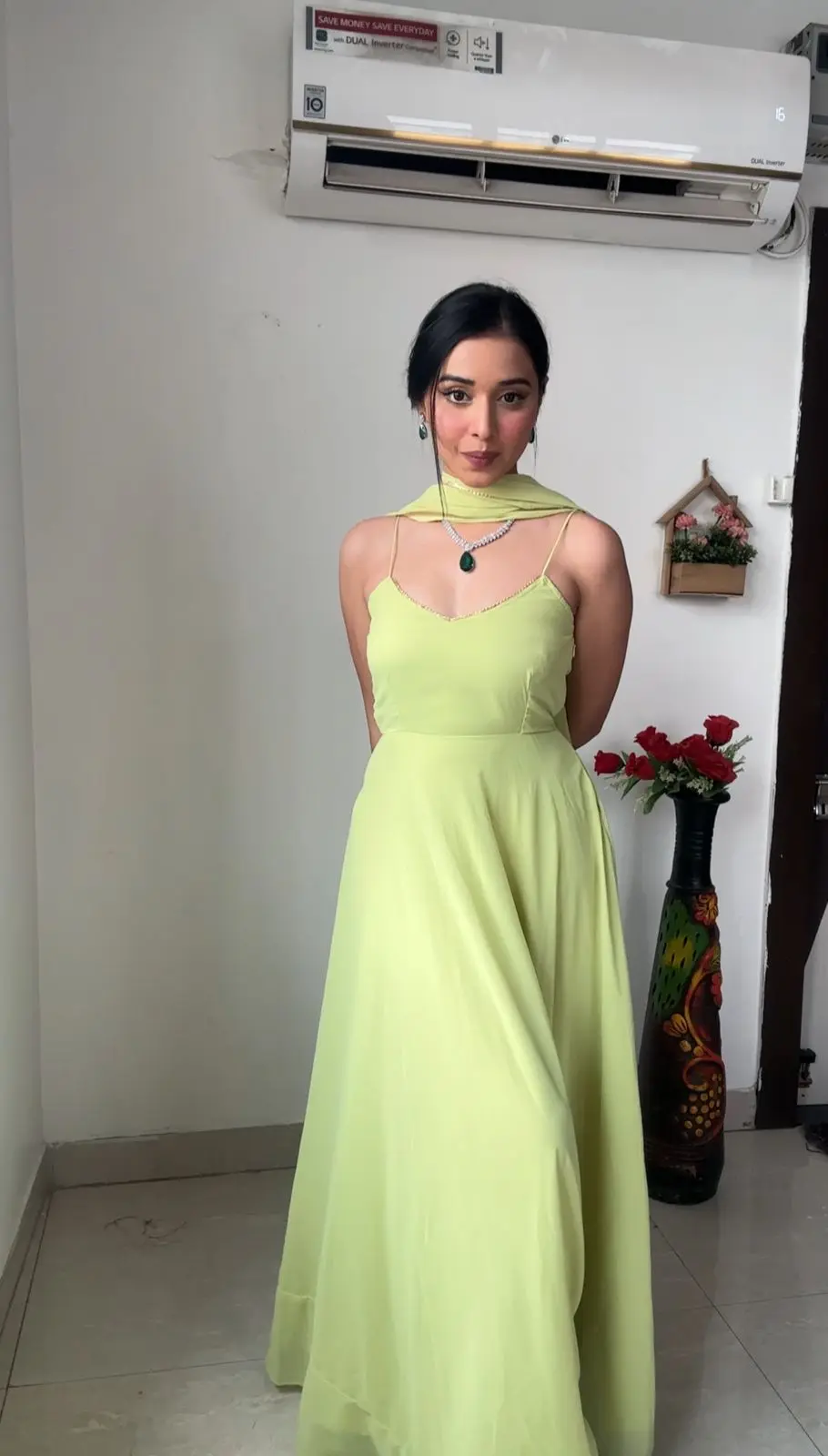 Customizable Y2K Style Georgette Gown Plain Fully Flair with Sleeves Directly Woven from India for Weddings and Work