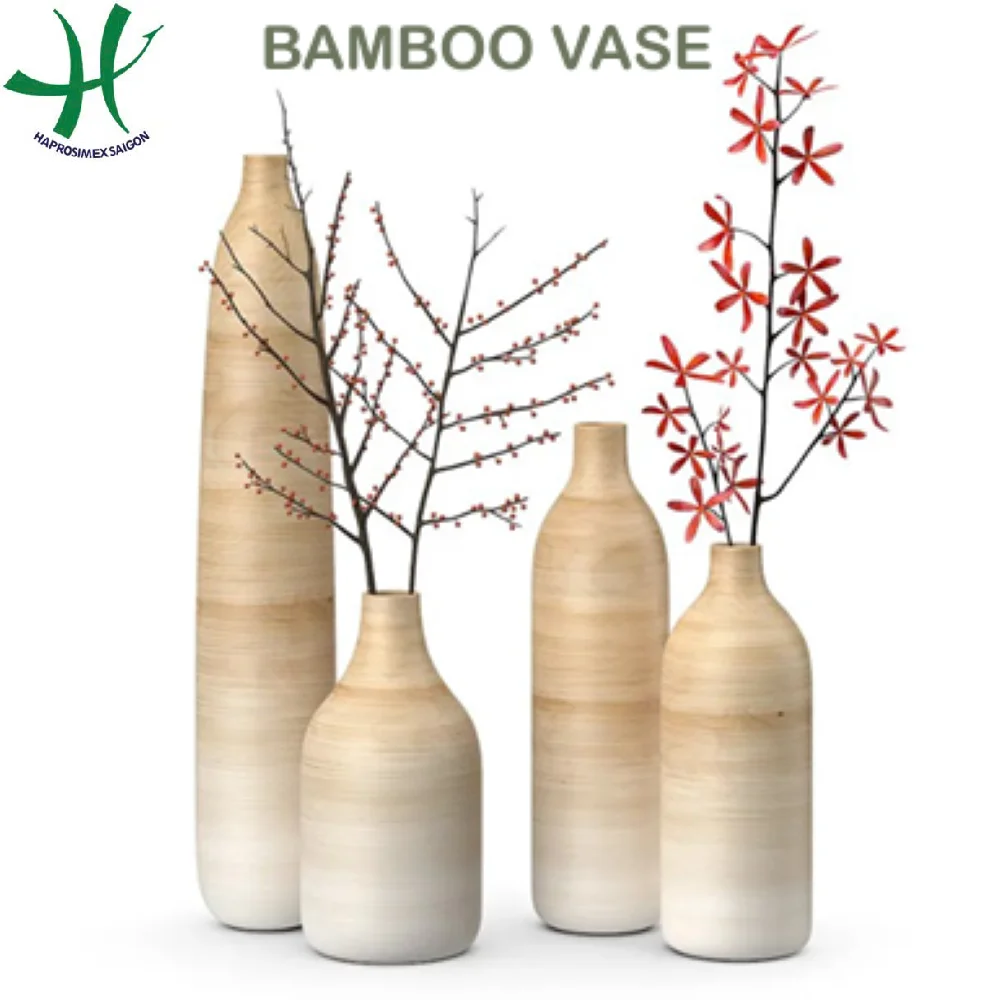 Bamboo vase For decor Flower Vase Indoor For Home Decor EU market from Exporter Vietnam