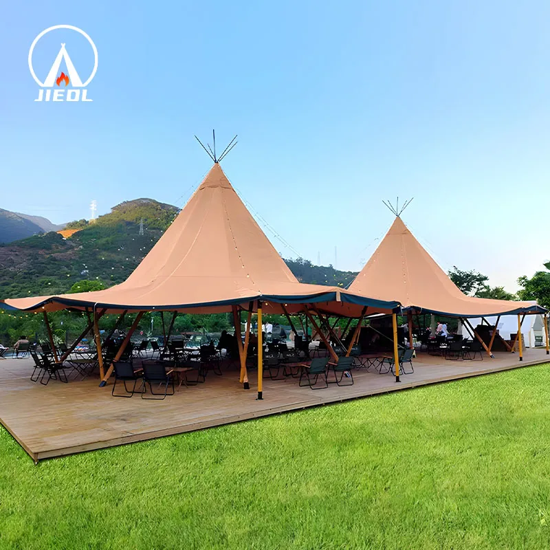 Большая парусиновая палатка Tipi Glamping Pyramid для вечеринок свадеб и мероприятий