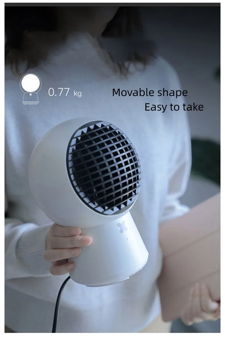 Home Heaters PTC Ceramic Heating Portable Winter Warm 2S fast heating Negative ion purification