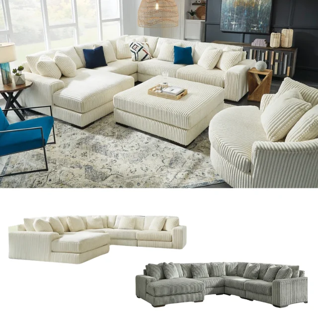 Modern And Elegant U-Shaped Corner Sofa, Soft Comfortable With Velvet Fabric Perfect For Luxury Living Room Furniture