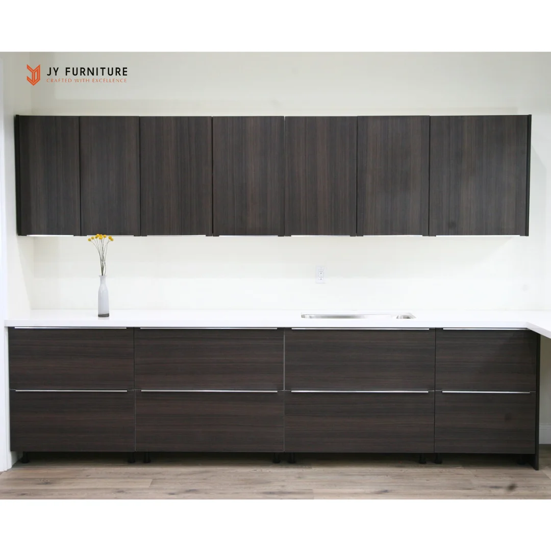 Luxury Kitchen Cabinets Set Apartment Kitchen Units Plywood Melamine/Laminate Modular Cabinet Kitchen Furniture Free Design