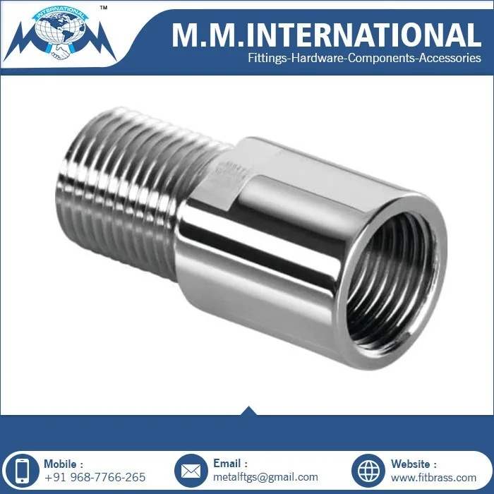 Top Grade Plumbing Fittings Brass Extension Nipple for Industrial Use Available at Wholesale Price from India