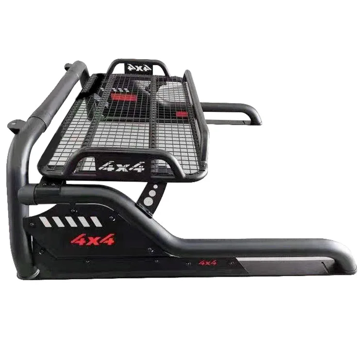 4X4 Width Adjustable Universal Truck Roll Bar Sports Roll Bar With Roof Rack Roll bar for Ford F150 Toyota