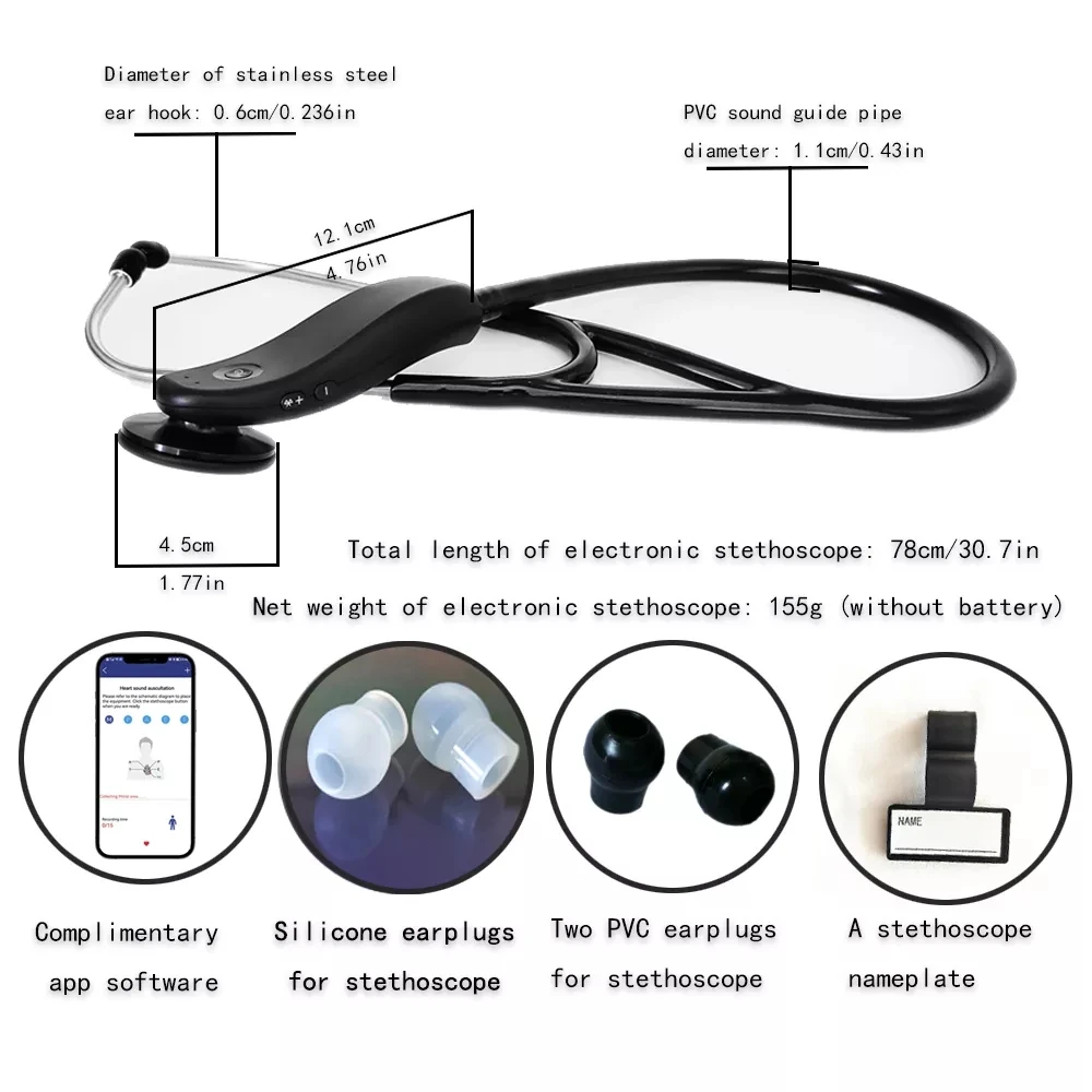 CE approved  digital  estetoscopio wireless stetoscope medical electronic stethoscopes  for doctors