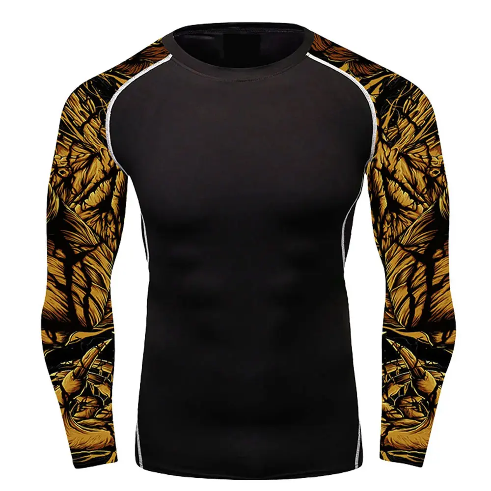 New Arrival Spandex/polyester Long Sleeve Rash Guards Wholesale Rush Guard Reasonable Price Men Rash Guard Made In Pakistan