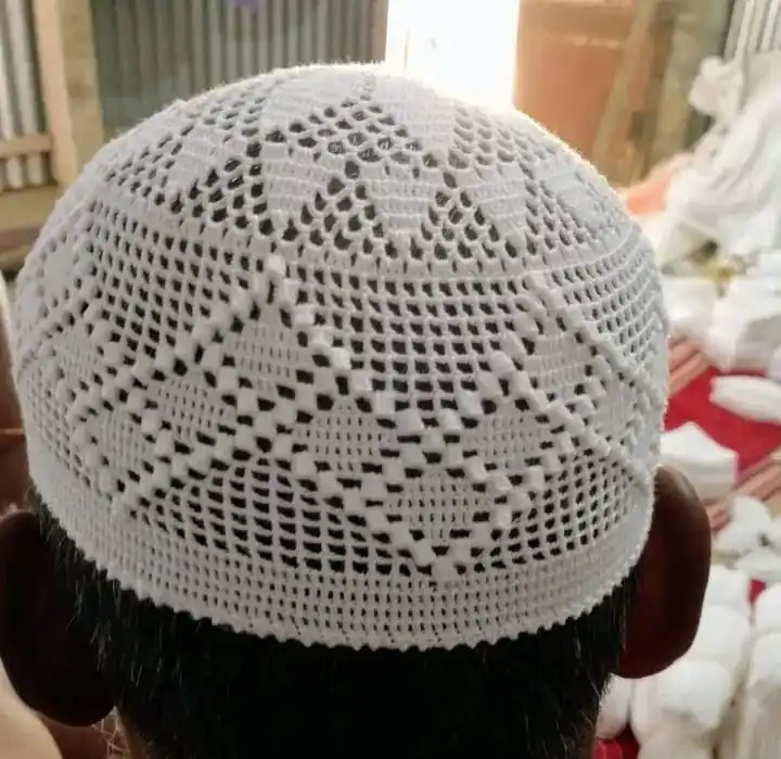 Best Quality Namaz caps Namazi Cap prayer kufi , Hand Knitted Hat Skullcap Koofi Topi Kofi Kuffi Headgear from Bangladesh