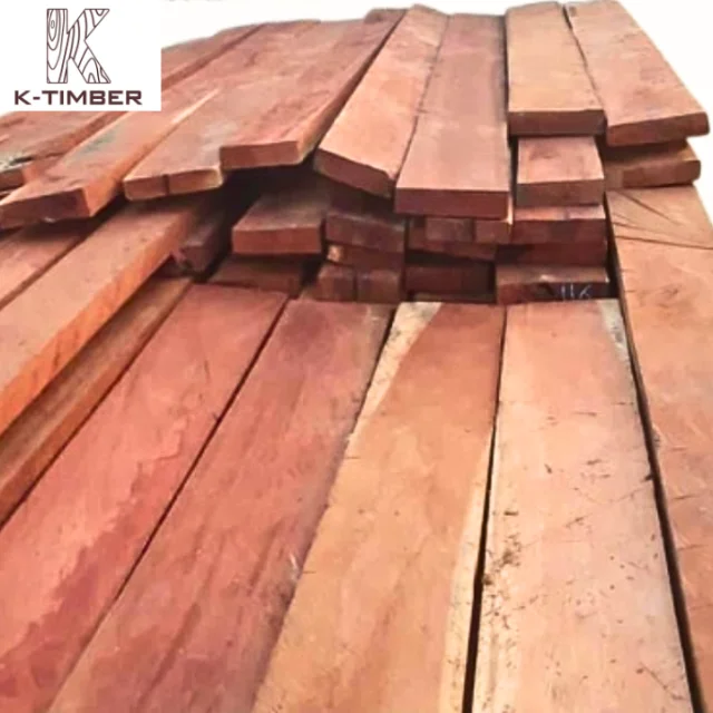 Mussivi Kiaat Dimensional Lumber Africa Wood Hardwood Flooring Block Board Wooden Solid Hardwood Lumber Wood For Construction