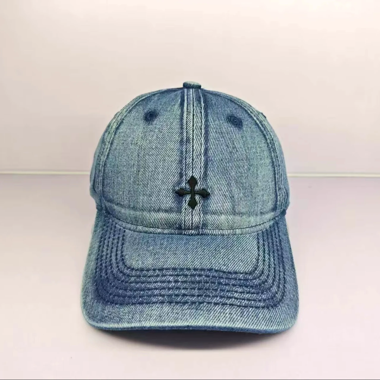 Wholesale South Korea 2024 New Wash to Do Old Cross Cowboy Baseball Cap American Retro Niche Cap Woman