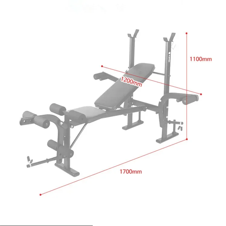 Multifunctional Weight Bench Adjustable Barbell Squat Stand palestra bilanciere e pesi foldable Home Fitness Gym Equipment
