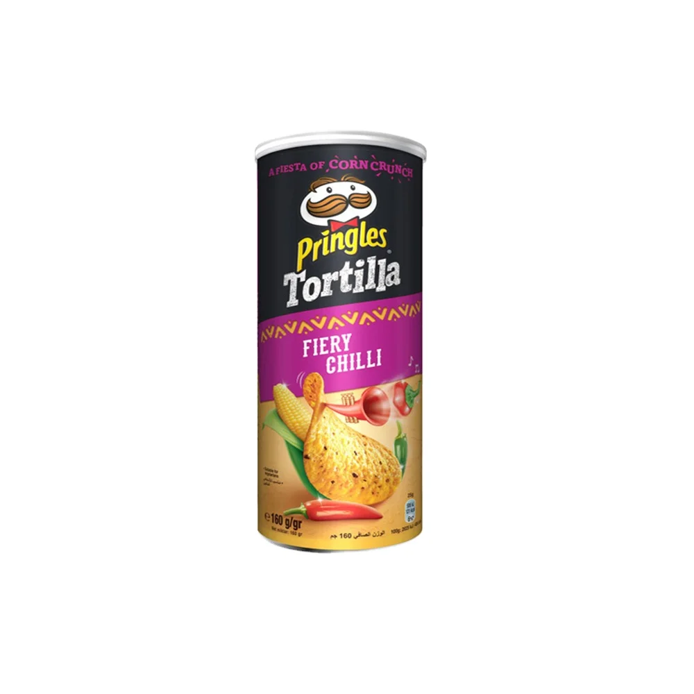 Оригинальный бренд Pringle, 19 шт. x 160 г картофельные чипсы со вкусом огненного Чили, свежий запас и новая дата