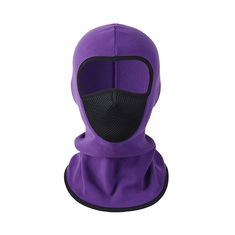 Autumn and winter outdoor German velvet mesh mask cycling sports warm and cold-proof windproof masked hood