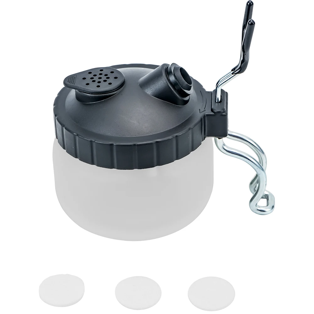 High Quality Manufacture Strong Glass Airbrush Washing Cleaner with air Filter Mat