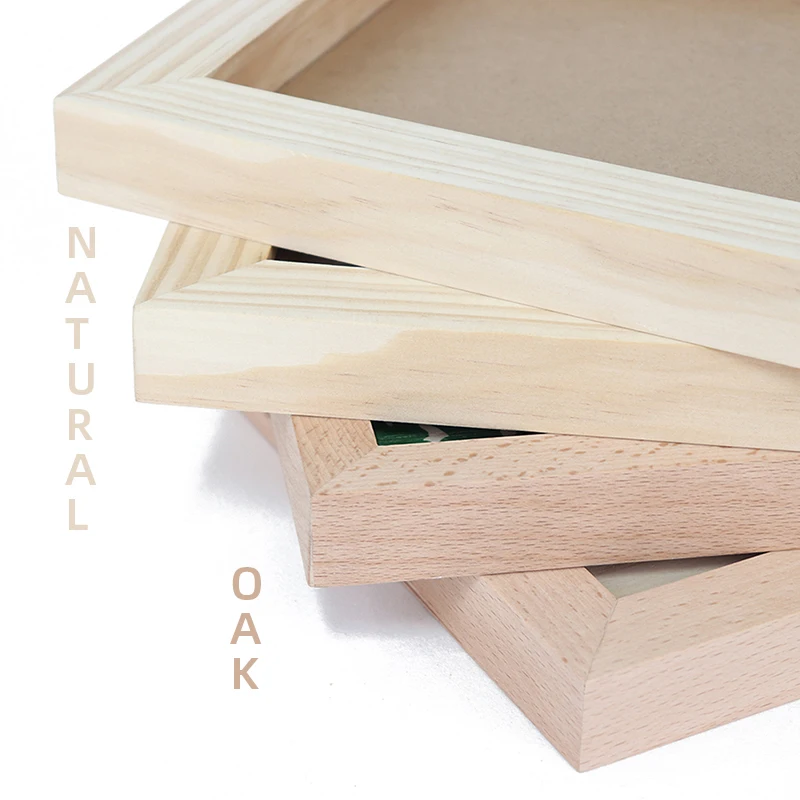 8x10 Solid Wood Picture Frames OAK Photo Frame with Clean Acrylic Cover for Wall Mounting or Tabletop Display