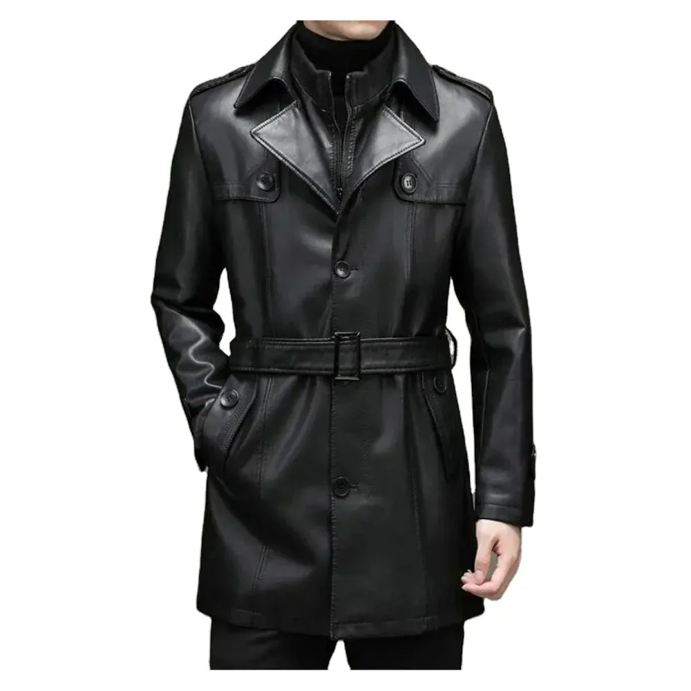 Vintage Distressed Brown Biker Genuine Sheepskin Lapel Collar Rider Crossover Quilted Asymmetric Hooded Leather Jacket