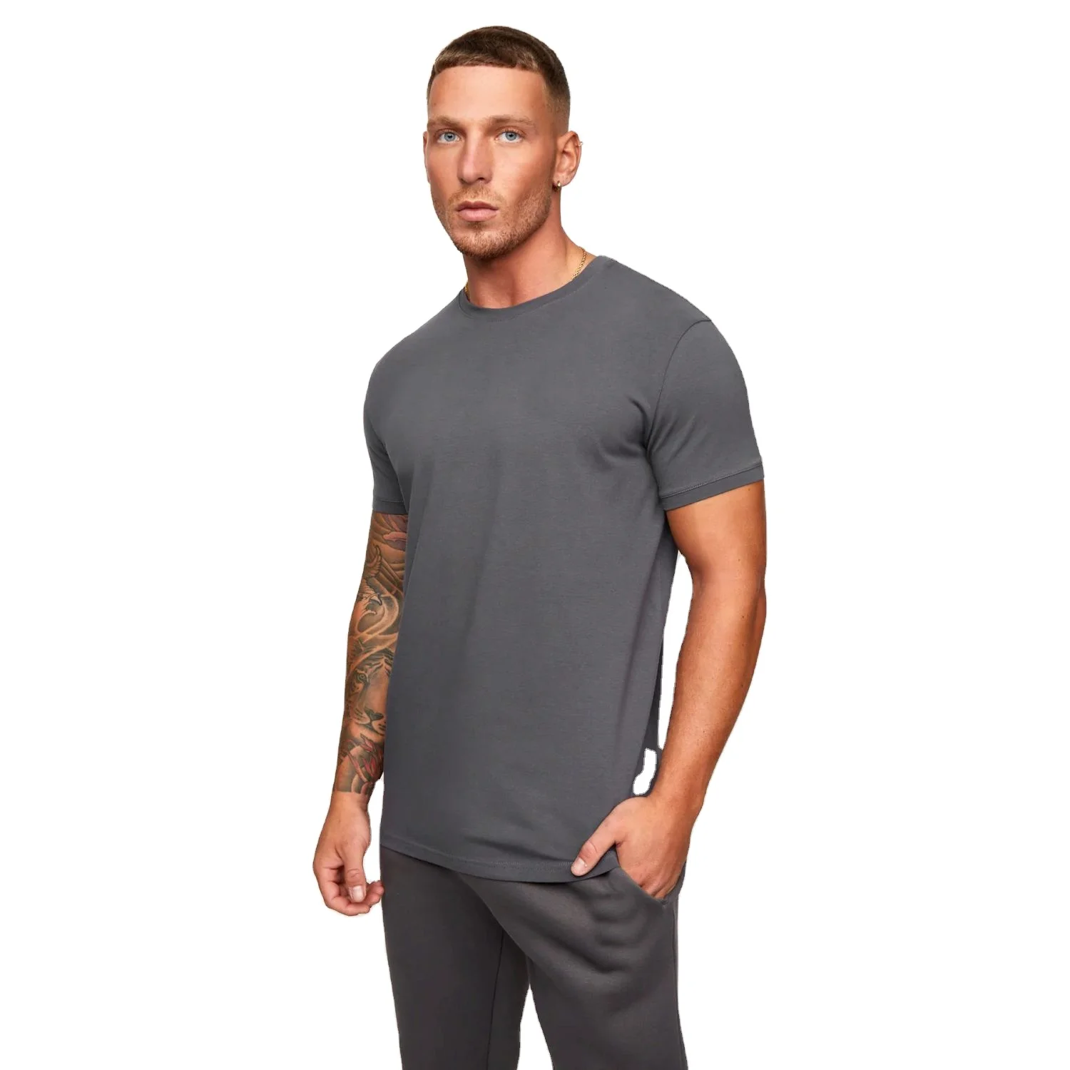 OEM 3D Foam Men 100% Cotton Custom Tee Heavy  Weight Clothing Brand Printed T-Shirt Screen Printing  Puff Print T Shirt with Log