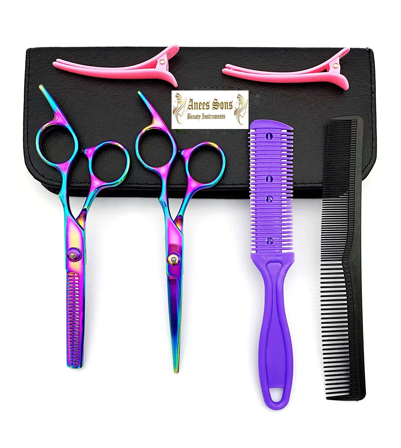 Hair Cutting Scissors Kit Professional Stainless Steel Hairdressing Scissors Set Hair thinning Shears Bang Hair Scissor for Kids