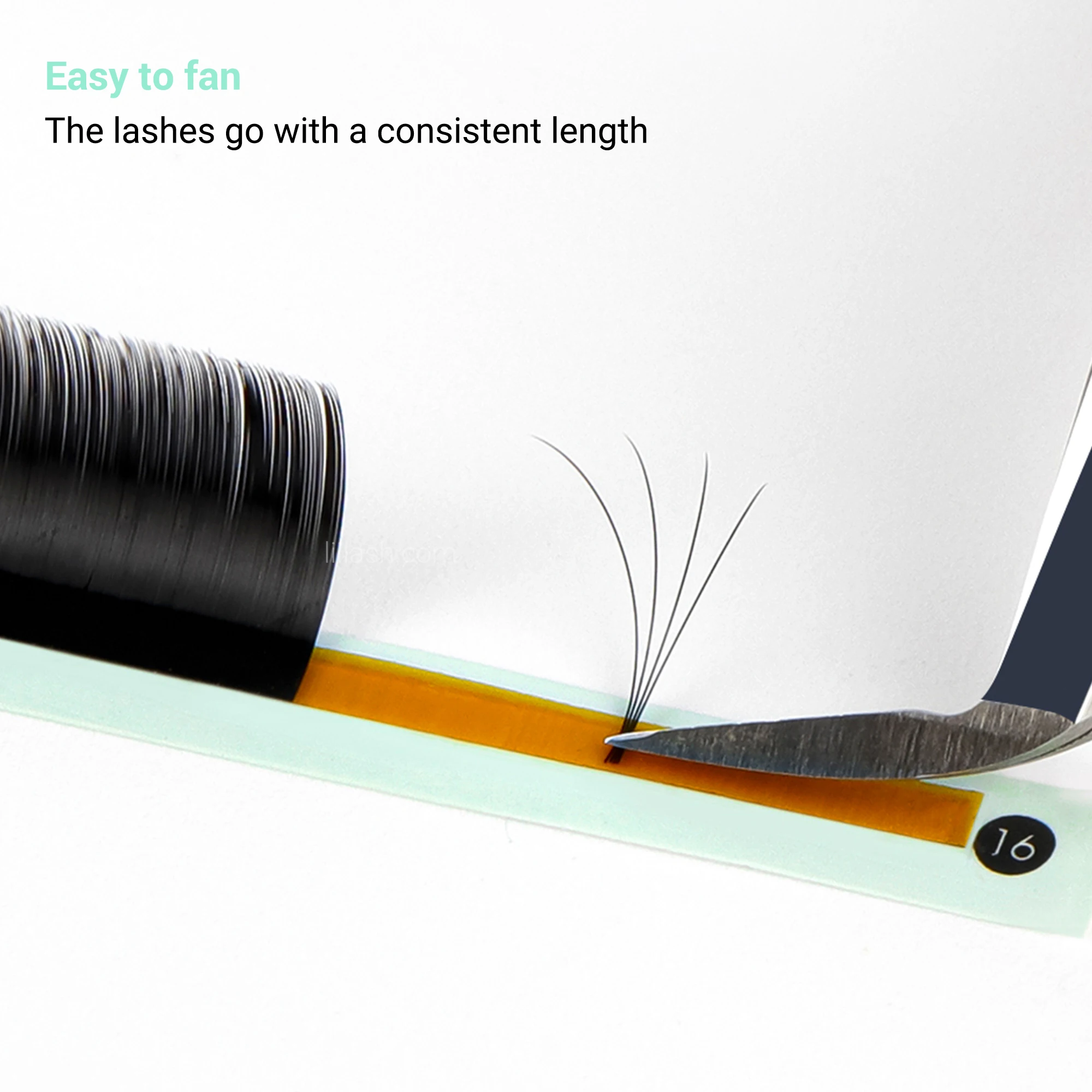 Matte Korean PBT Classic Individual Lash Extensions Trays 0.03 05 07mm Cashmere Eyelash Extensions Supplier