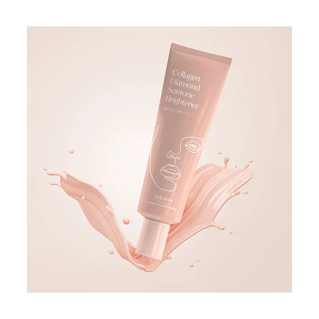 Korea SPF50+ PA++++ Sun block Non Nano Product diamond powder collagen 50ml high quality nature skin color
