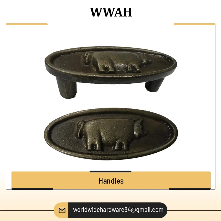 2023 New Arrival Premium Quality Screw Fixing Installation Brass /Cast Iron Material Handles for Office Cabinet, Drawer