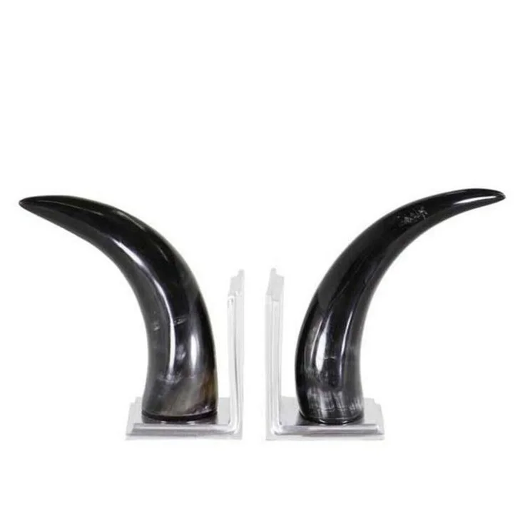 Premium  Design Pair Buffalo Horn Show Piece Handicraft Buffalo Pair Horn for Home Decoration At Low Price