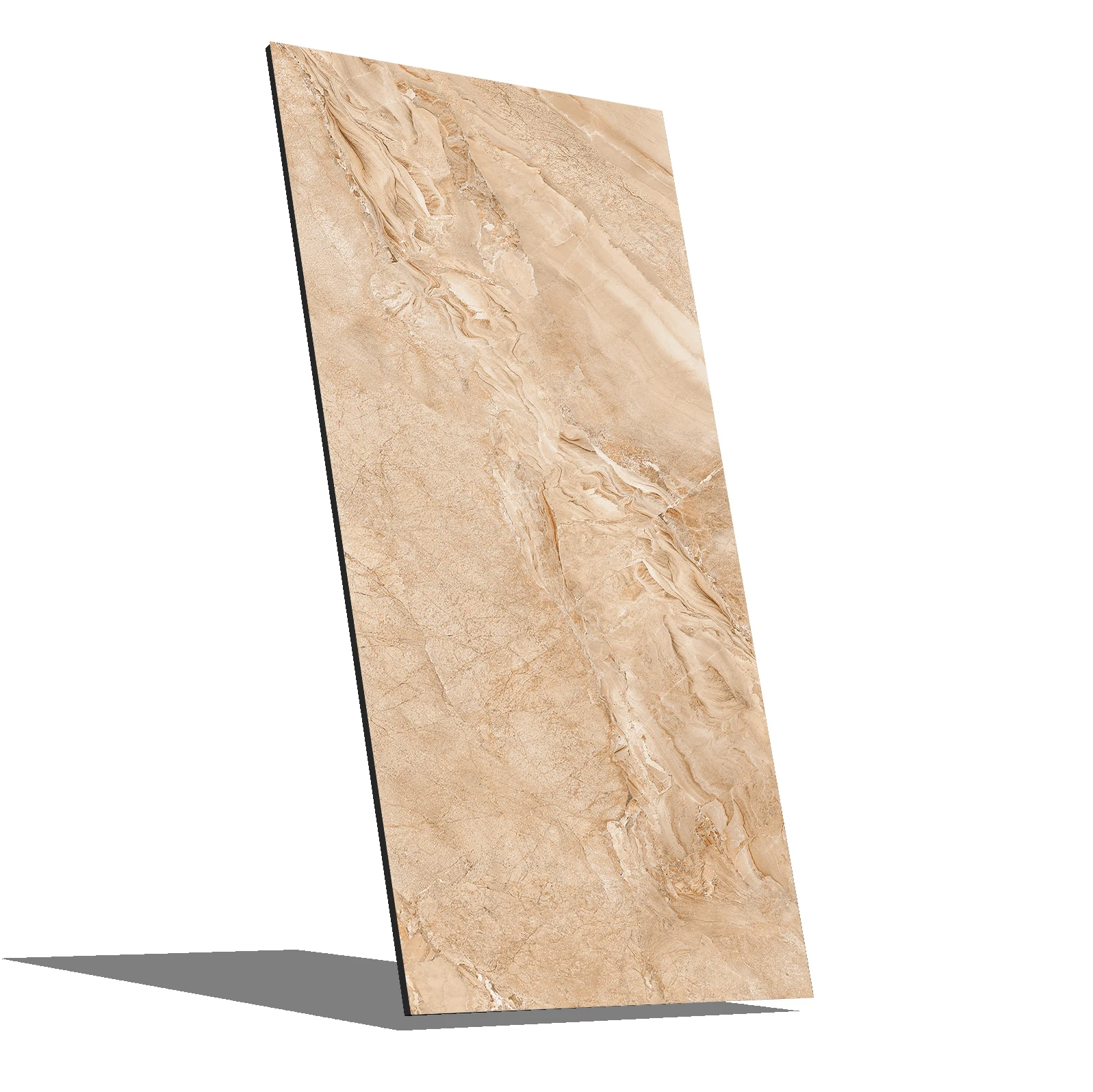 DYNO VIVANTA CREMA _R1 (2) Collection Gloss surface Full Polished Glazed vitrified Tiles for Floor size 600x1200 mm.