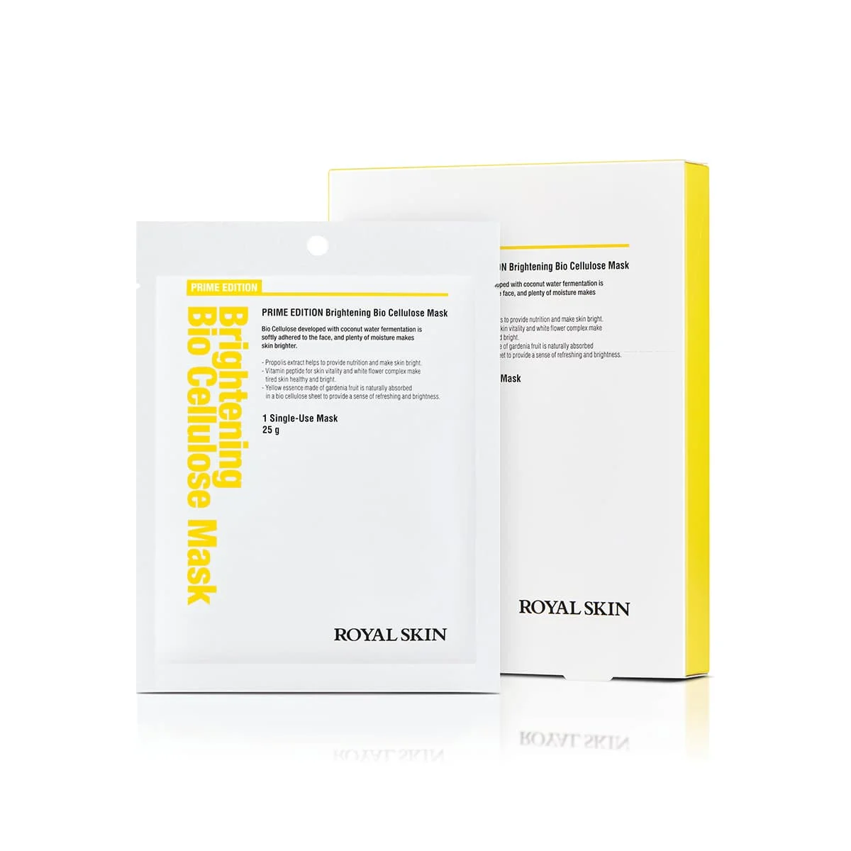 ROYAL SKIN PRIME EDITION Brightening Bio Cellulose Mask Korean Skin Care Products Facial Mask