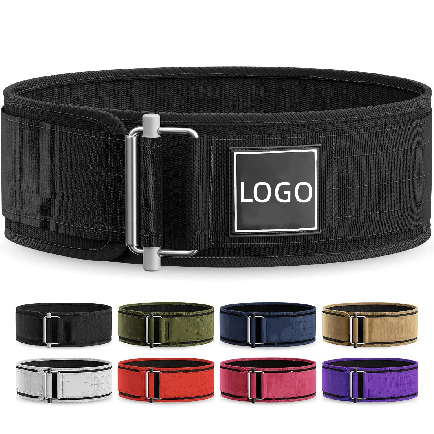 Self Locking Custom Made Weight Lifting Workout Back Support Power Belt Premium Quality Nylon Material Strong Gym Belt