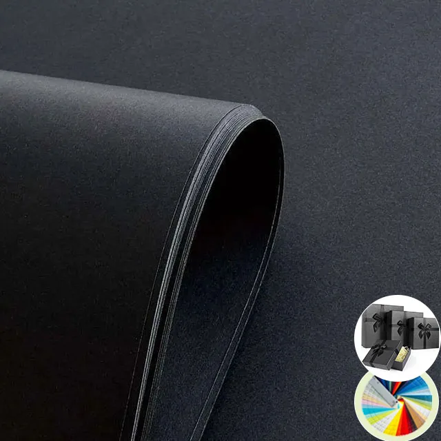 Лижэн 300gsm Толстая черная бумага Черная бумажная доска основная