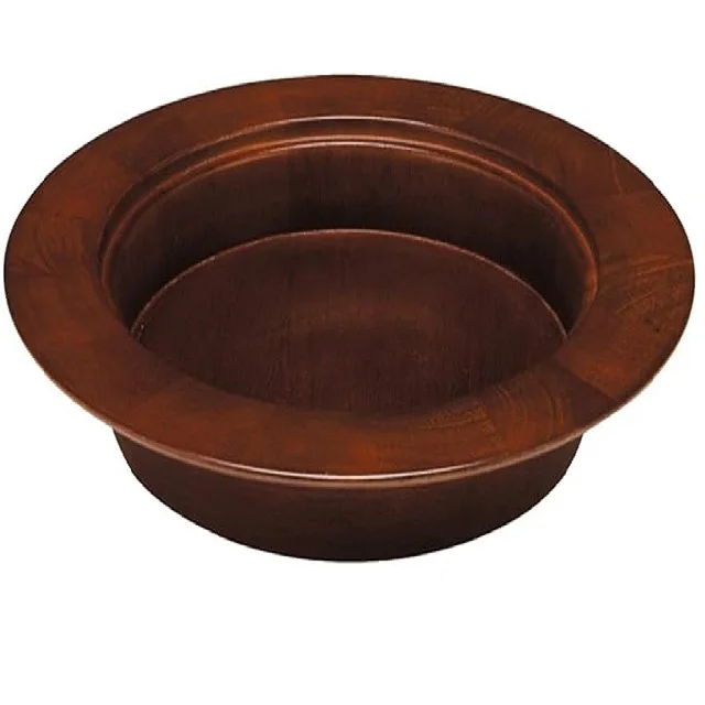 Wholesale Walnut Stain Wood Stacking Bread Plate handmade wooden serving plate for party or other festivals