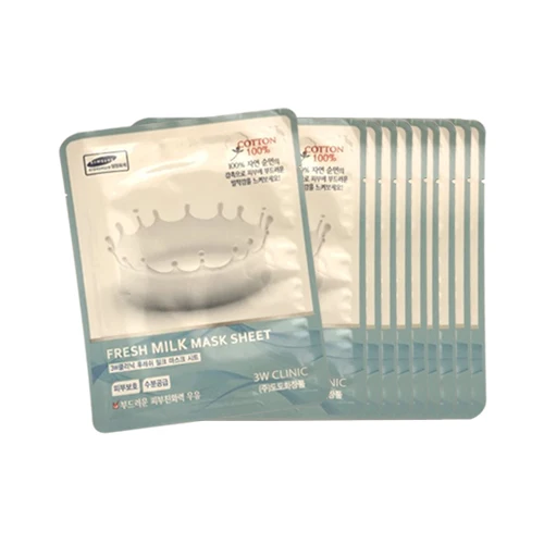 [3W CLINIC] Fresh Mask Sheet 23g/ 100% Cotton Sheet type mask in 14 options Hypoallergenic skin care solution