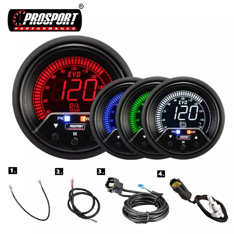 Универсальный цифровой измеритель температуры масла 60 мм 12