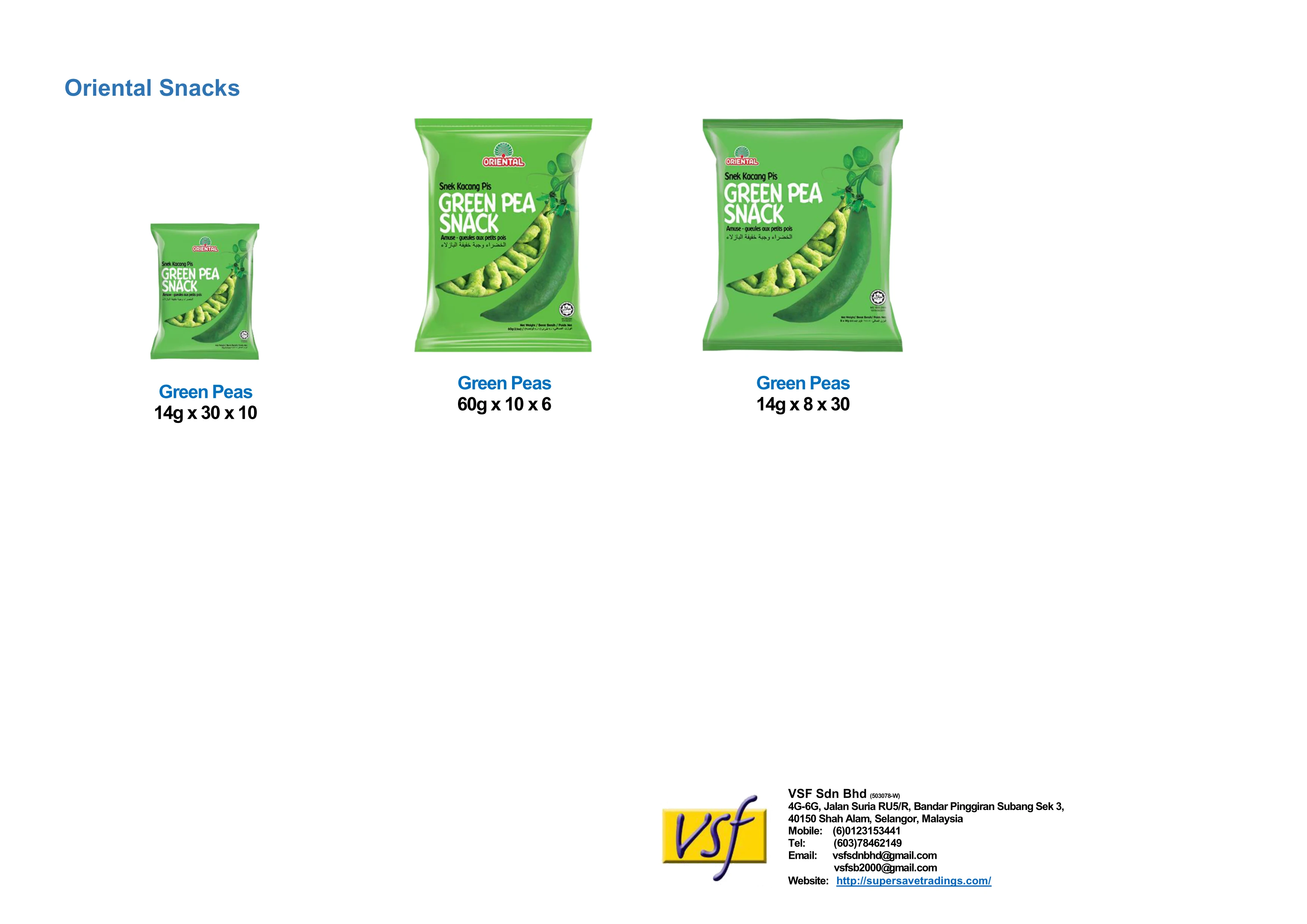 Green Pea Snacks Amuse Gueules Aus Petits Pols 60g X 10 X 6