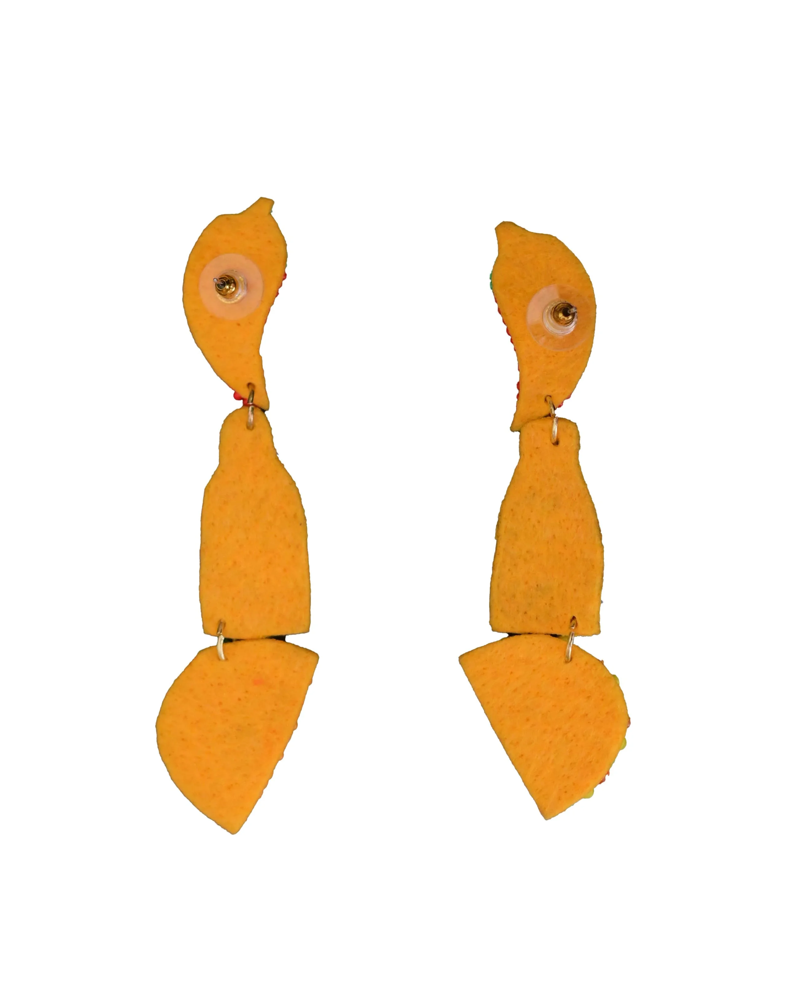 Creative Teardrop Beaded Earrings Handmade Colorful Bead Dangle Drop for Women and Girls From Indian Exporter