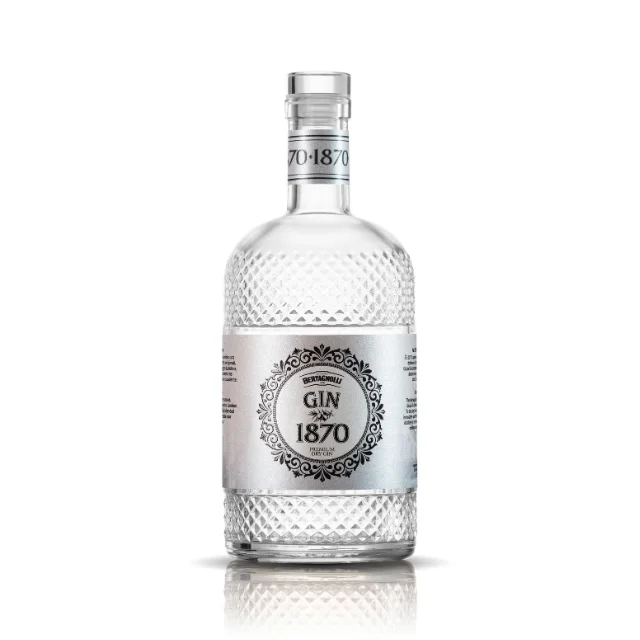 Premium Quality Italian Dry Gin 1870 700ml Glass Bottle Made in Italy alcoholic beverage