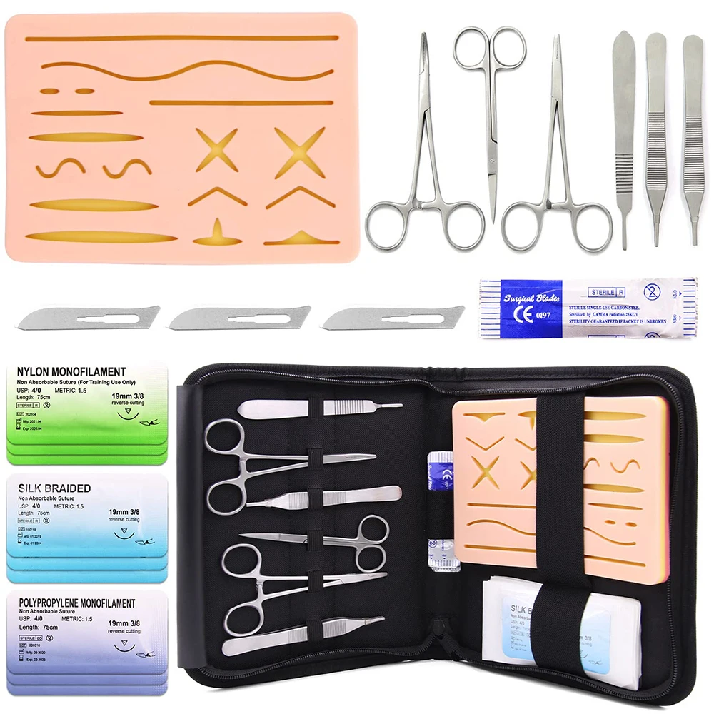 Best Quality Dental Suture Kit For Medical Students Suture Pad And Tool Kit With Thread Needle For Medical Nursing