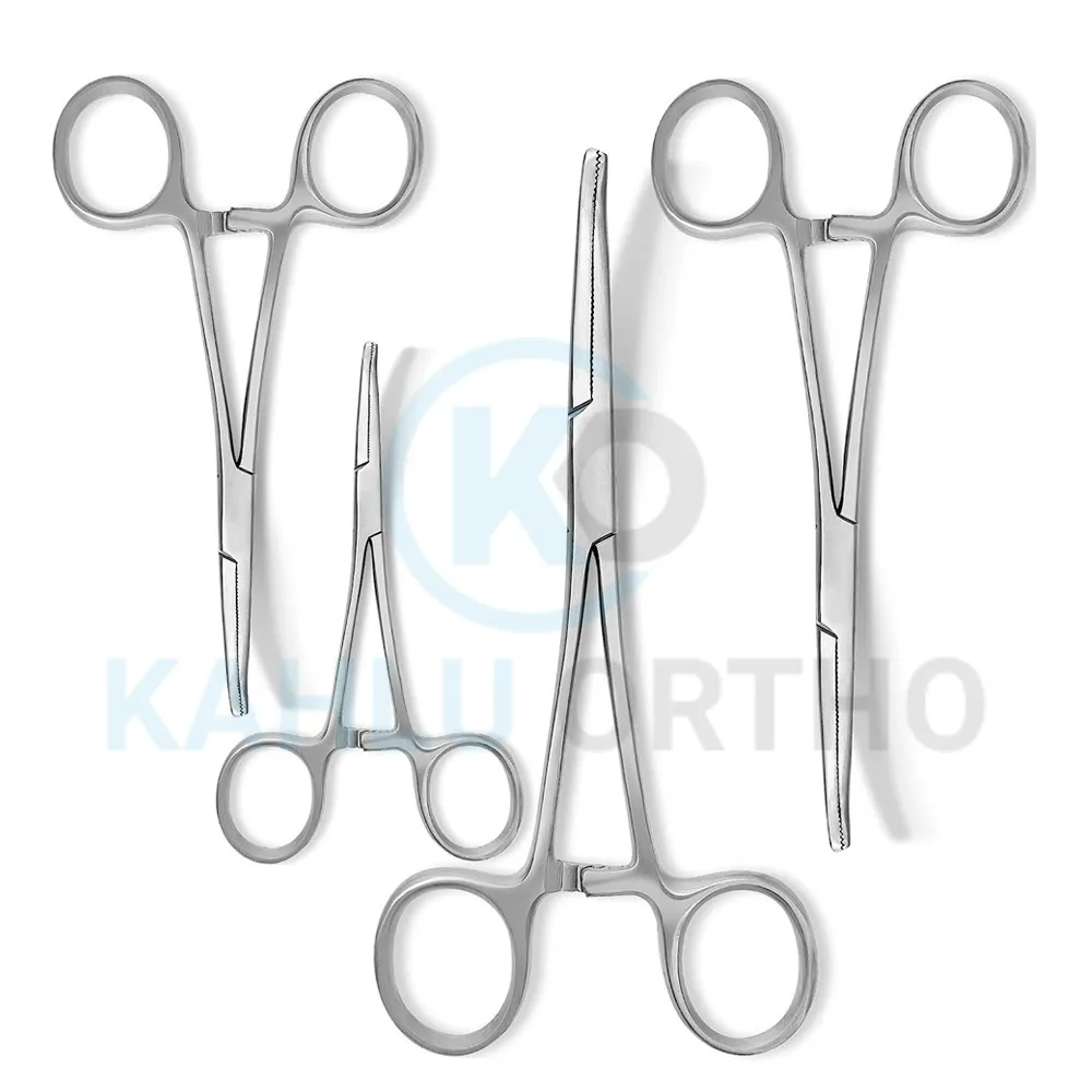 Straight & Curved Hemostatic Mosquito Forceps Set Custom Logo Hemostatic Mosquito Forceps By KAHLU ORTHOPEDIC