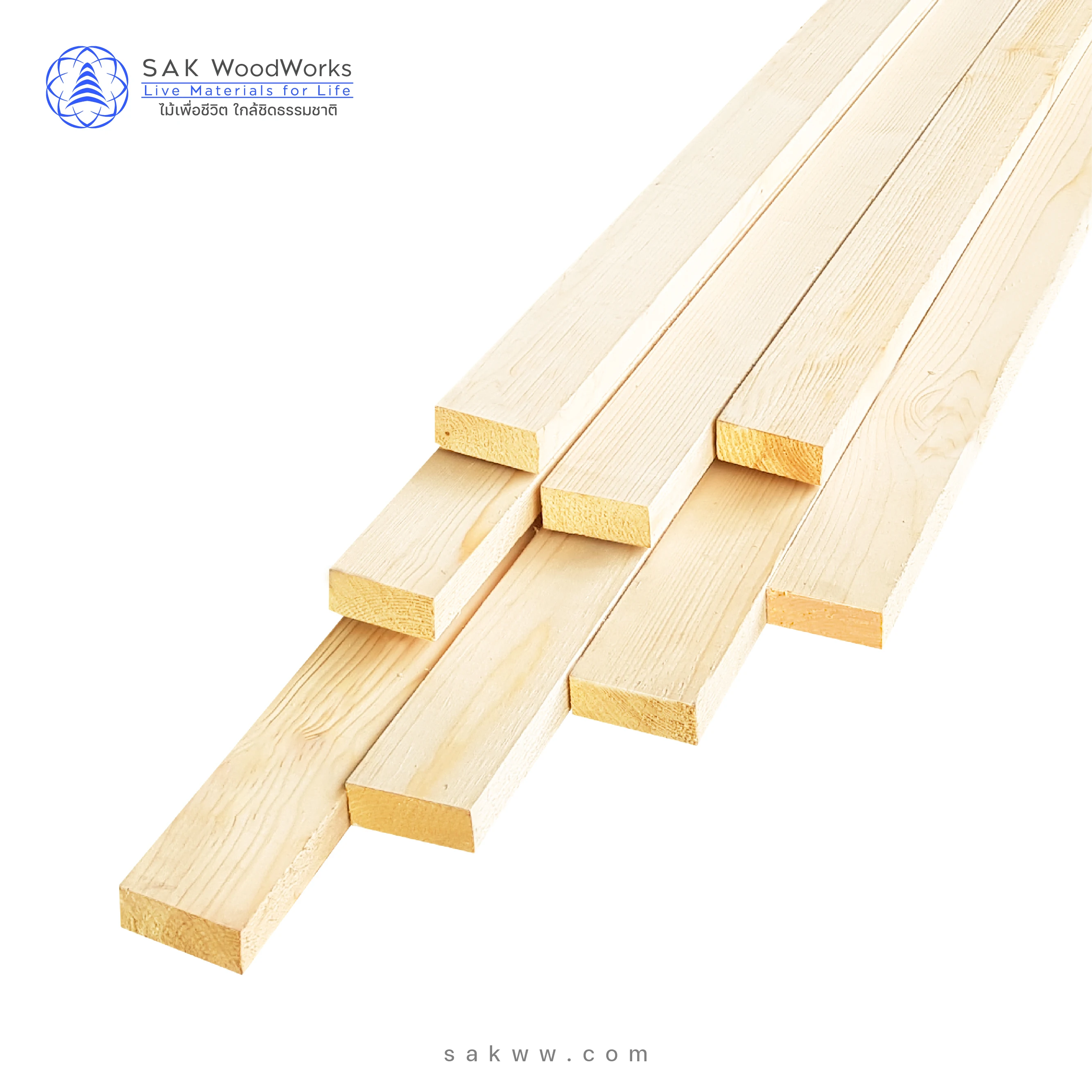 European Pine Spruce Battens Slats 20 mm. x 46 mm. x 2 m. KD S4S Best for house decoration, construction, furniture, DIY