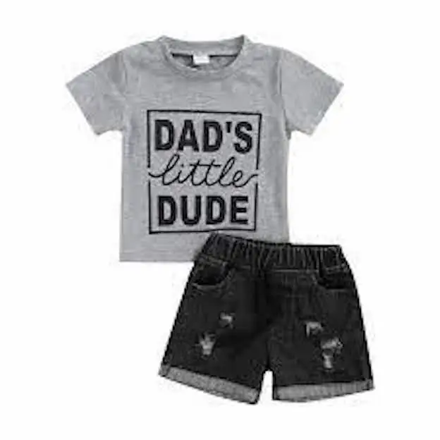 100% Cotton boys  Clothing Sets Summer Baby Girl Gets Toddler Lounge Wear Short Sleeve t Shirt Kids Two Piece Biker Short Set