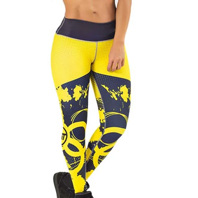 Women Leggings Adult Daily Wear Yoga Pants Wholesale Women Cotton Stretchy Striped Leggings with OEM