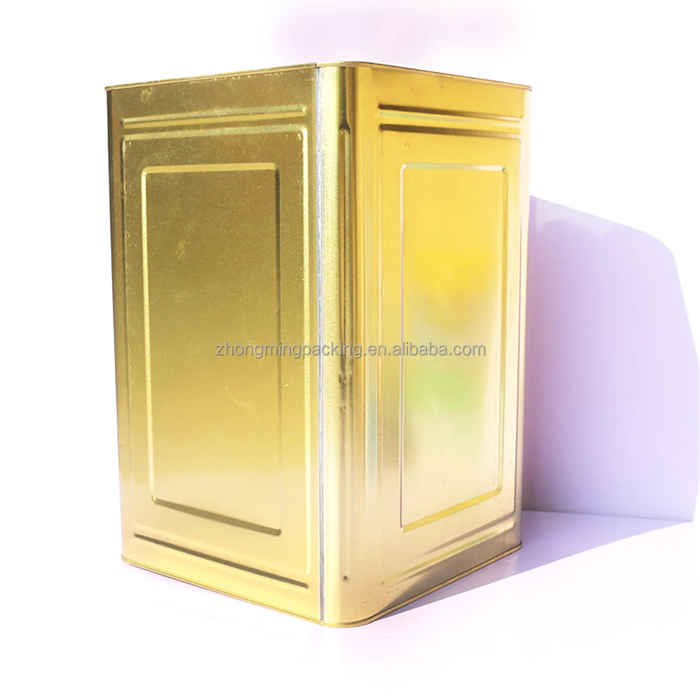 5 gallon olive oil tin can square tin cans for food packaging