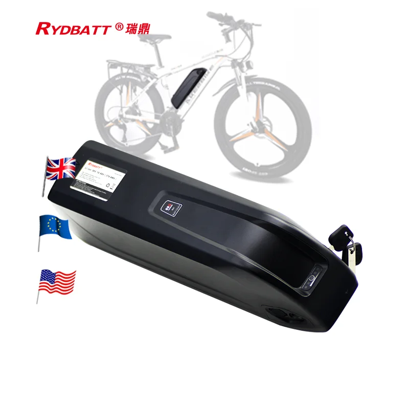 Rydbatt Factory Customized Electric Bicycle Battery 36v 48V 52V 10Ah 13Ah 16Ah HaiLong Battery for Bike