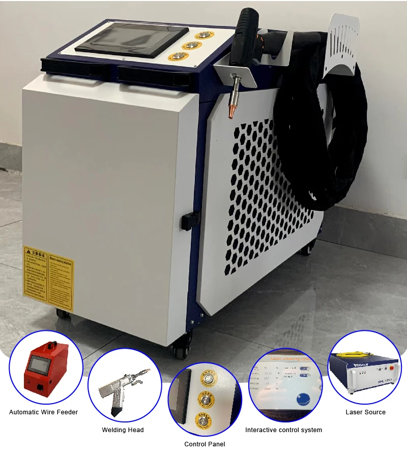 Fiber Laser Welder Laser Welding Machine for Metal Sheet Pipe Seam Welding Cutting Machine Cleaning  Laser Soldering Machine