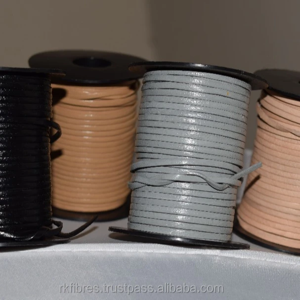 Custom Color PU Leather Strap Cord Bulk Tape for Shoe Usage