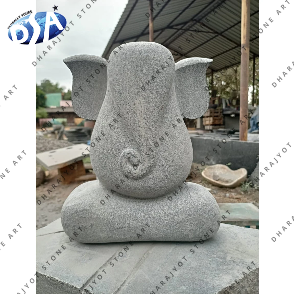 Best Design White Granite Ganesha Statue For Home Decor Available In Wholesale Rate Manufactures From India